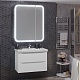Opadiris Мебель для ванной Элеганс 80 подвесная белая матовая – фотография-18